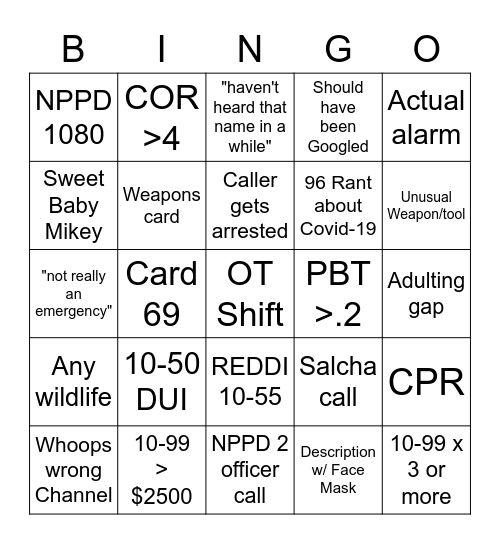 4/20-4/27 Bingo Card