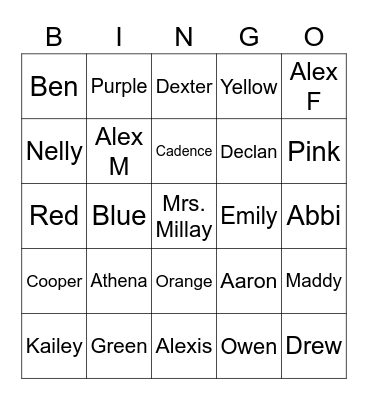 4th Grade Bingo!!! Bingo Card