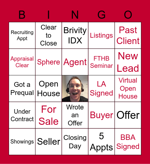 Ben Kinney ATL Real Estate Bingo Card