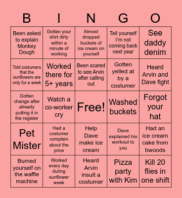Buttonwood Bingo Card