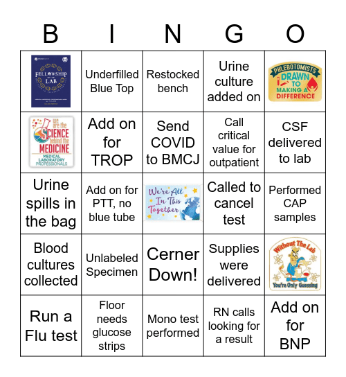 LAB WEEK 2020 Bingo Card