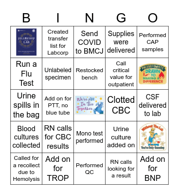 LAB WEEK 2020 Bingo Card