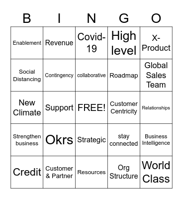 Geo Enterprise Sales April 20' All Hands BINGO Card