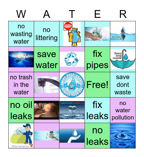 water Bingo Card