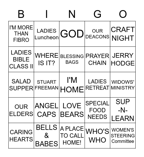 SALAD SUPPER Bingo Card