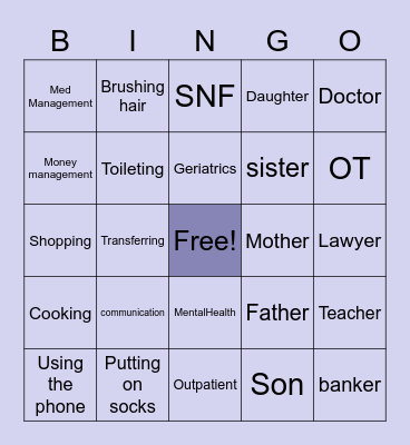 MAHSA OT Bingo Card