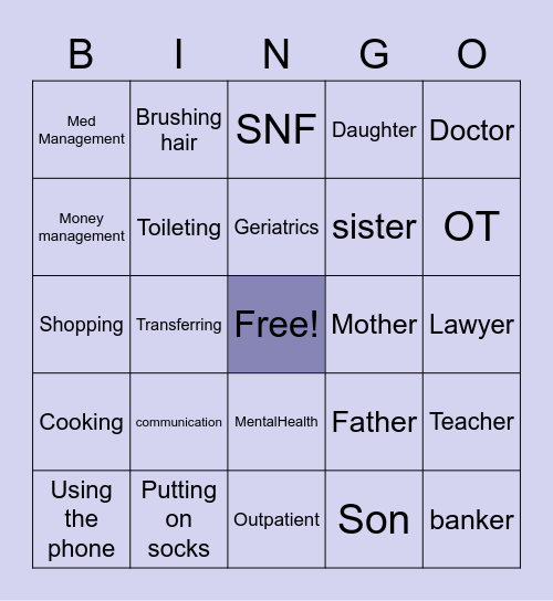 MAHSA OT Bingo Card