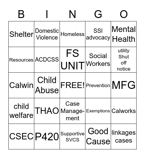 FS BINGO Card