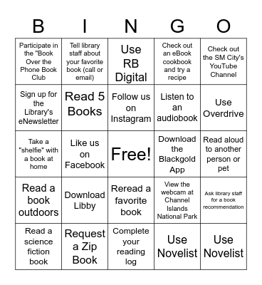 Imagine Your Story Bingo Card