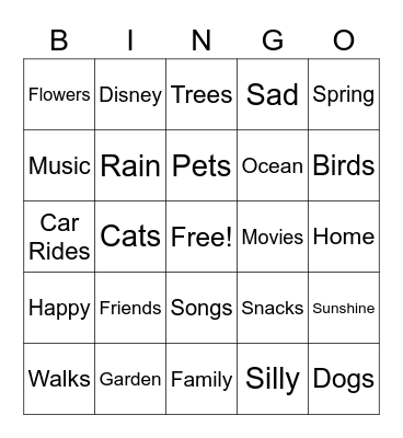 Creative Steps Bingo Card