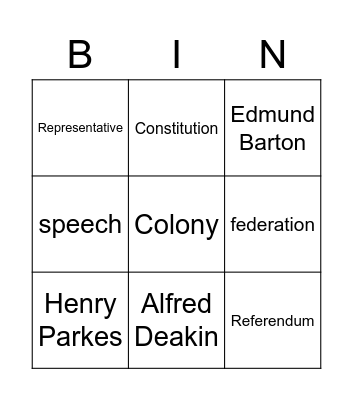 federation bingo Card
