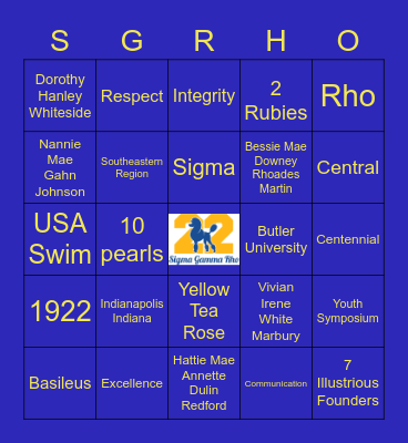 Pretty Poodle Bingo Card