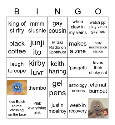 stef bingo babie Bingo Card