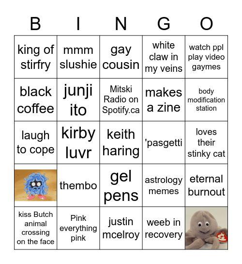 stef bingo babie Bingo Card