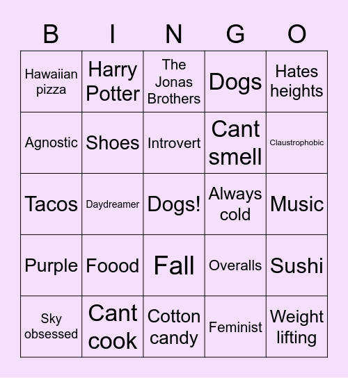 KENIA Bingo Card