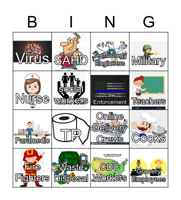 Covid-19 Bingo Card