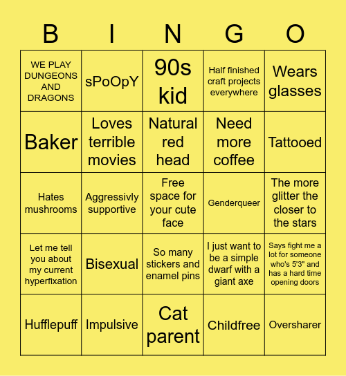 Akum Bingo Card