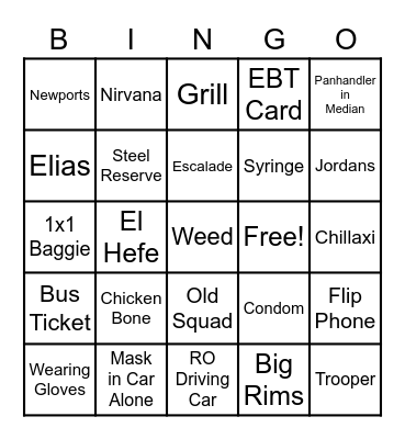 Spring Fling Bingo Card