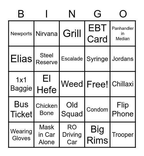 Spring Fling Bingo Card