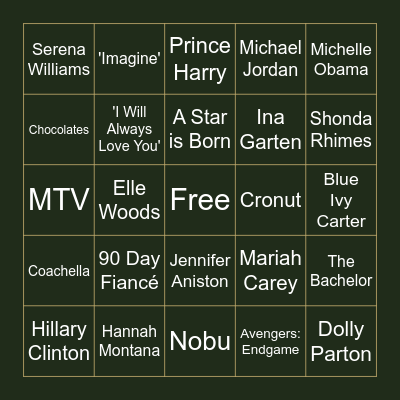 Chief Bingo! Night Bingo Card