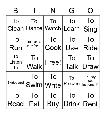 Gavin Stauffer Bingo Card