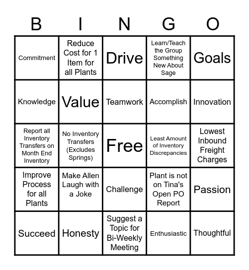 Purchasing Bingo Card