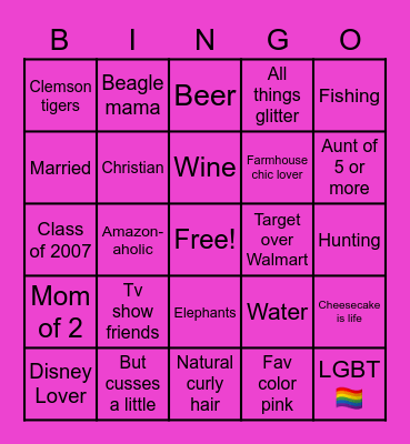 Meridyth’s Bingo! Bingo Card