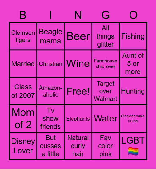 Meridyth’s Bingo! Bingo Card