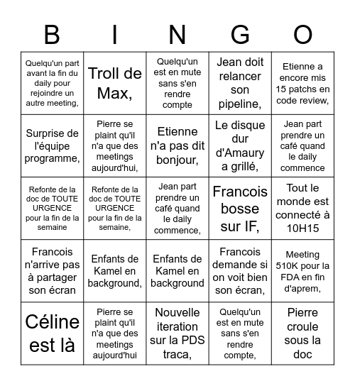 Bingo Daily Plomo Bingo Card