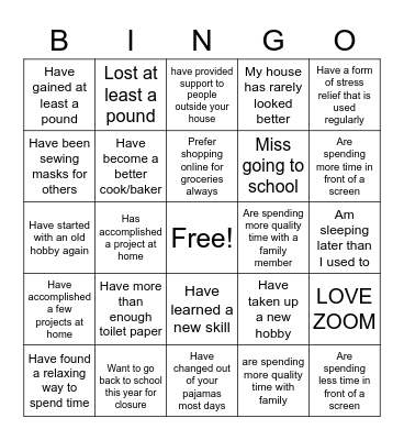 HBMS Faculty Meeting draft 4-24-20 Bingo Card