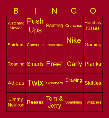 S.T.R.O.N.G. BINGO 2 Bingo Card