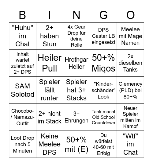 Roulette Bingo (2) Bingo Card