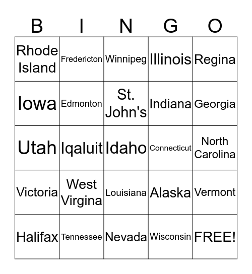 Classical Conversations Bingo Card