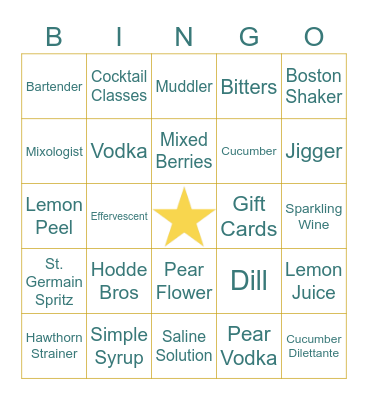 HODDE BROS BINGO Card
