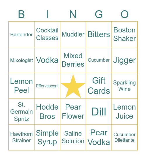 HODDE BROS BINGO Card