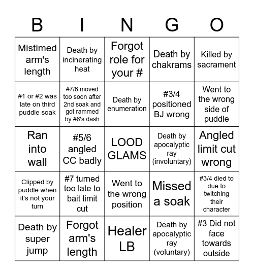 Wormhole prog Bingo Card