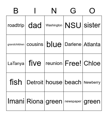 Baxter Quarantine Bingo Card