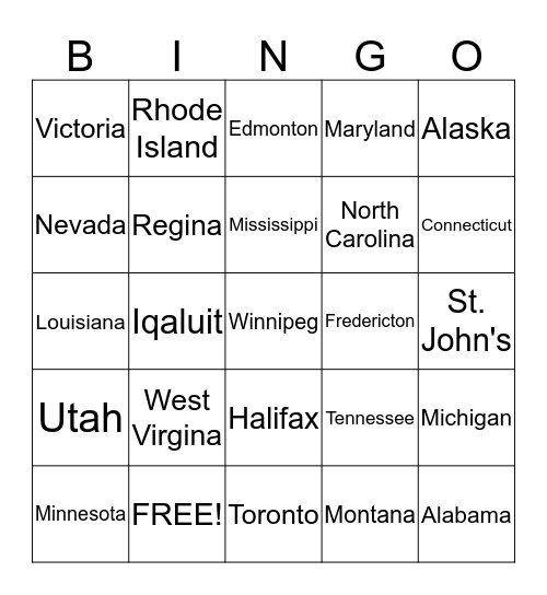 Classical Conversations Bingo Card