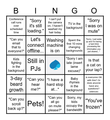WFH Video Call Bingo by Capgemini Bingo Card