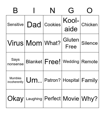 Snicker doodle Bingo Card