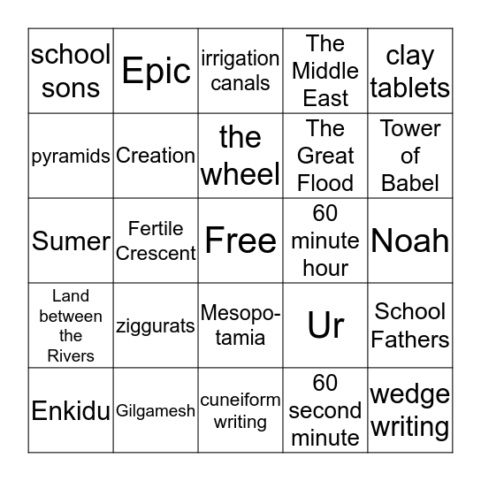 Bingo Card