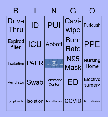 VHC Bingo Card