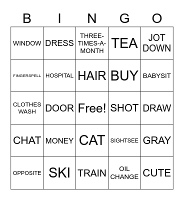 AM 145 Unit 1-5 Bingo Card