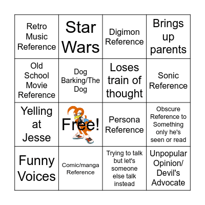 Scott Bingo Card
