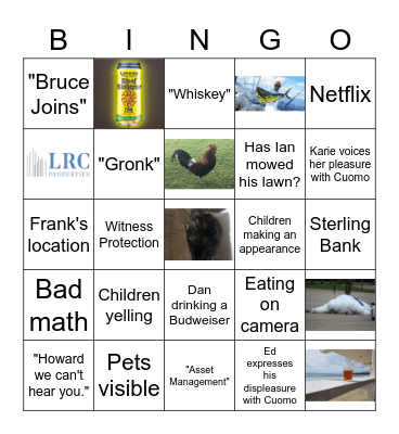 LRC Bingo Card