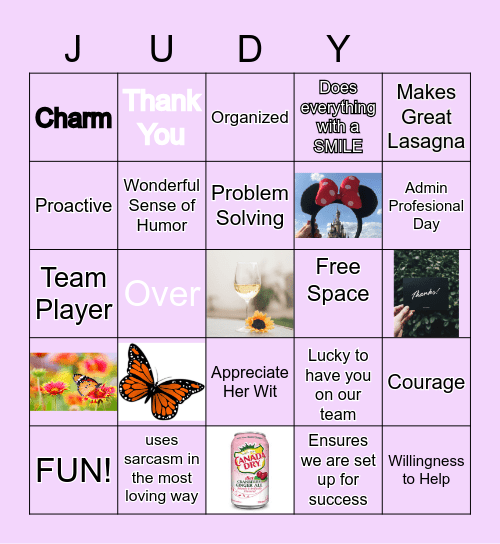 Gratitude BINGO Card