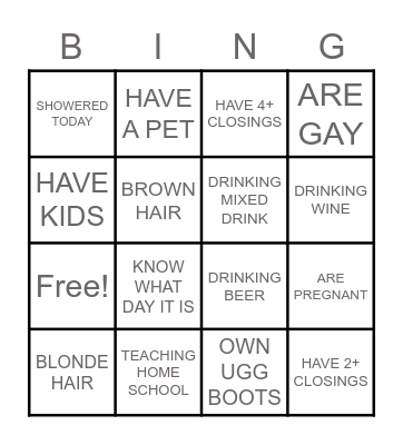 ASIVIDO TEAM BINGO Card