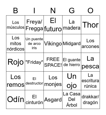 VIKINGO BINGO Card