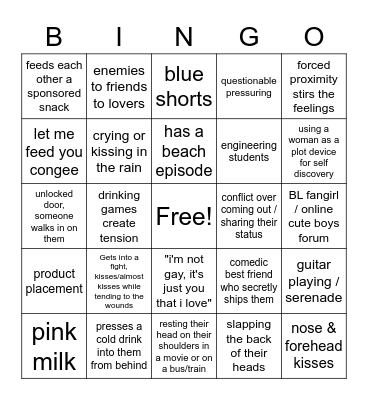 BL Bingo Card