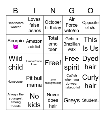 Gabbie’s bingo!🎉 Bingo Card